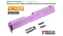 Aluminum CNC Slide for MARUI G26 Gen3 (Custom/Pink)